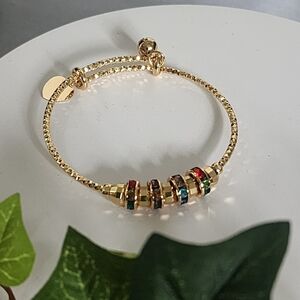Little Child Girl's Gold Filled Bracelet with Crystal Stones New